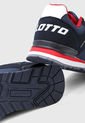 Tenis Lifestyle Azul Navy-Rojo Lotto de Lotto
