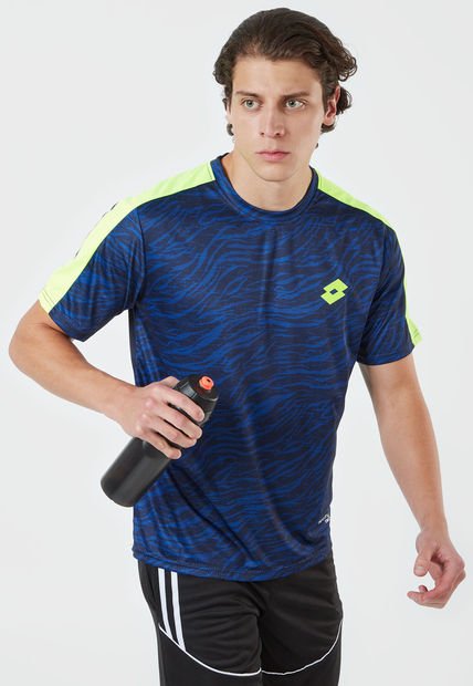 Camiseta Azul-Verde Neón Lotto Kenzo