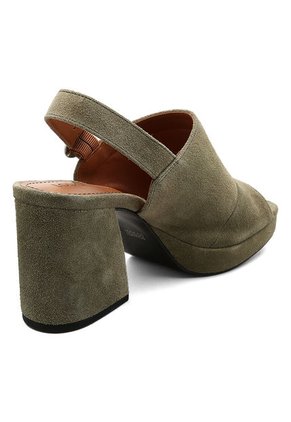 Sandalia Tacón Verde Oliva LOUCOS&SANTOS