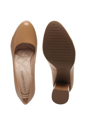 Tacón Medio Camel LOUCOS E SANTOS