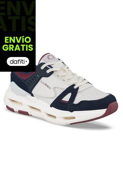 Zapatos Casuales Denzaro Beige-Azul O Lussio Para Hombre