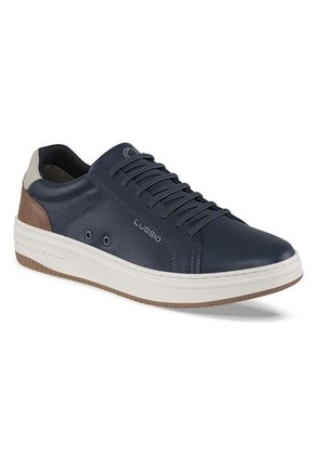 Zapatos Casuales Tavareli Azul Osc Lussio Para Hombre