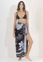 Pareo Negro-Blanco Maaji French Toile Cosmos de Maaji