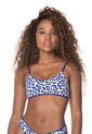 Traje de baño Top Blanco-Azul Maaji Swimwear Ceci Sporty Bralette de Maaji