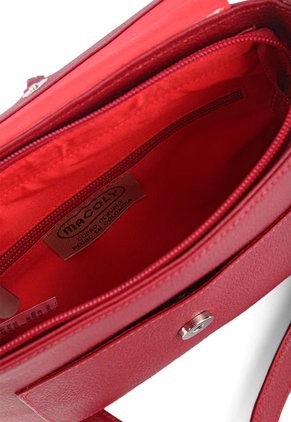 Manos Libres C321 En Cuero Tala Rojo Flores