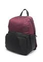 Morral Mediano Macoly 321 Lona Negro X Vinotinto de Macoly