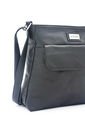 Bolso Manos Libres Macoly 1010 Cuero Negro Liso de Macoly