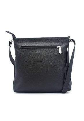 Bolso Manos Libres Macoly 1010 Cuero Negro Liso