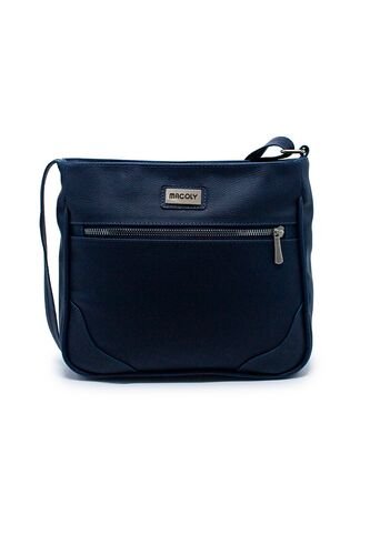 Bolso Manos Libres Mediano 792 Denver Azul Niquel Macoly