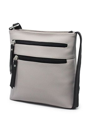 Bolso Manos Libres Macoly 865 Mix Taupe X Negro 