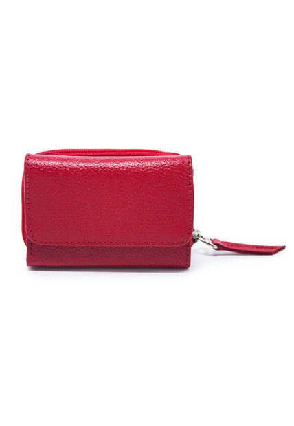 Portabilletes PB20 Macoly Cuero Rojo Liso