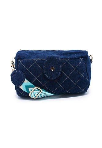 Bolso Manos Libres M402 Jean X Reata Oro Macoly