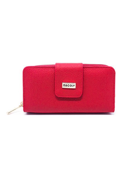 Billetera Grande Macoly A011 Barcelona Rojo