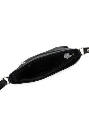 Bolso Manos Libres SO 1007 Cuero Negro Liso 