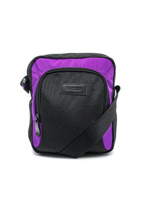 Bolso Manos Libres Macoly 278 Lona Negro X Morado