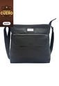 Bolso Manos Libres Macoly 1010 Cuero Negro Liso de Macoly
