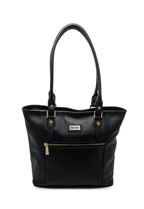 Bolso De Hombro Macoly 1024 Cuero Negro Liso