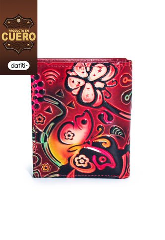 Portadocumento Plano AM13 Cuero Tala Rojo Macoly