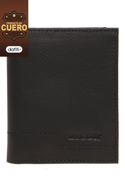 Portadocumentos 321 Para Hombre Cuero Negro