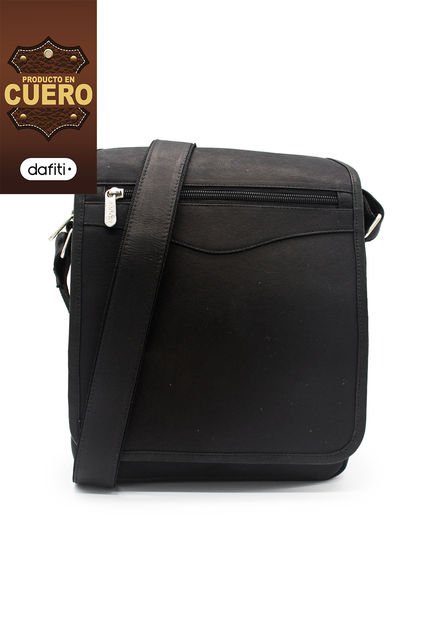 Bolso Manos Libres BO01 Cuero Negro Liso