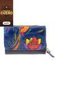 Portabilletes PB20 Cuero Tala Azul Pajaros de Macoly