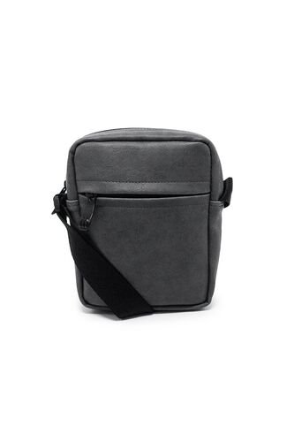 Bolso Manos Libres Macoly 318 Sintetico Gris Macoly