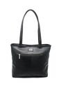 Bolso De Hombro Macoly M877 Cuero Negro Liso de Macoly