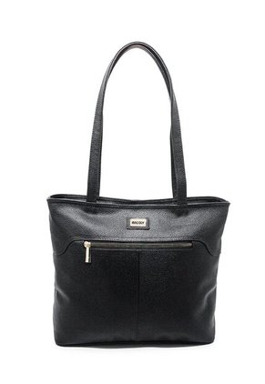 Bolso De Hombro Macoly M877 Cuero Negro Liso