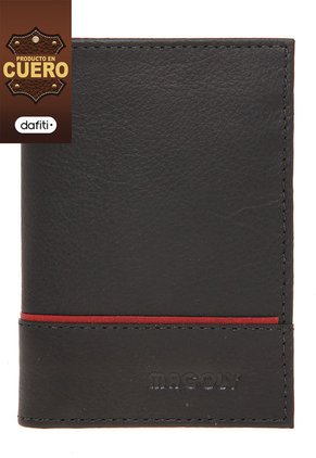 Portadocumento Para Hombre 320 Cuero Negro