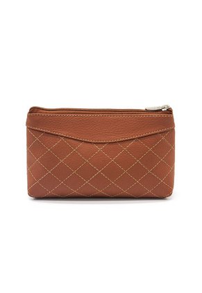 Cosmetiquera, Monedero Y Portaesferos Berlin Acolchado Miel