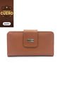 Billetera Mediana Macoly A05 Cuero Miel Liso de Macoly