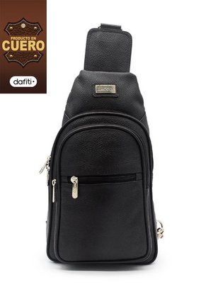 Bandolera Manos Libres SO 1020 Cuero Negro