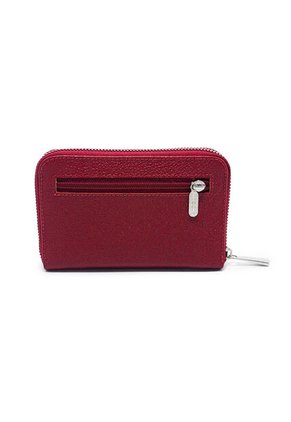 Billetera Mediana Macoly A042 Cuero Rojo Liso Niquel