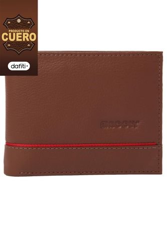 Billetera Hombre 315 En Cuero Miel Macoly