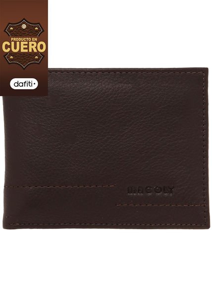 Billetera Hombre 307  En Cuero Café