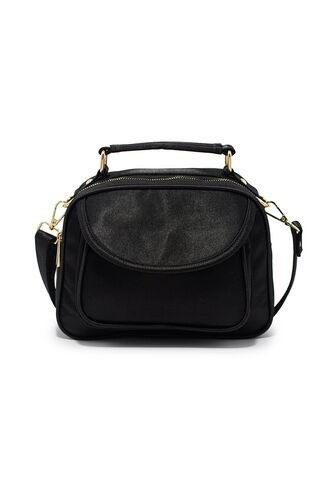 Bolso Manos Libres Macoly 701  Razzo Negro Oro Macoly
