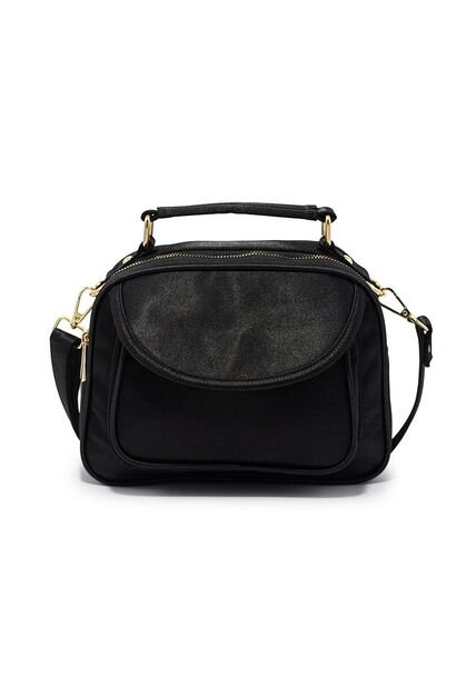 Bolso Manos Libres Macoly 701  Razzo Negro Oro