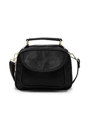 Bolso Manos Libres Macoly 701 Razzo Negro Oro