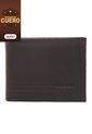 Billetera Hombre 083  En Cuero Café de Macoly