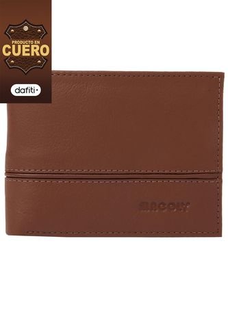 Billetera Hombre Macoly 079 Cuero Miel Macoly