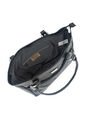 Bolso De Hombro Macoly 1013 Cuero Negro Liso de Macoly