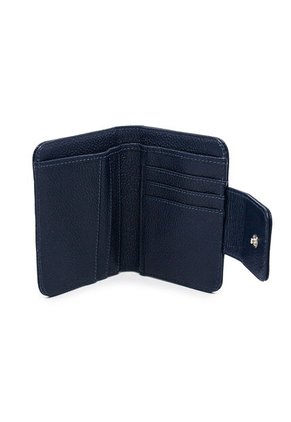 Billetera Mini Macoly A018 Cuero Azul Liso