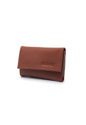 Porta Llaves Para Hombre 323 Cuero Miel Claro