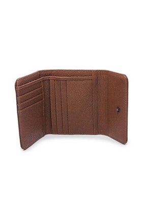 Billetera Mini Macoly A040 Cuero Miel Brush