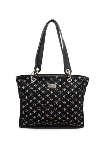 Bolso De Hombro Grande Macoly 823 Yacar Macoly Negro Macoly