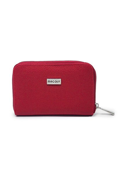 Billetera Mediana Macoly A026 Barcelona Rojo Niquel