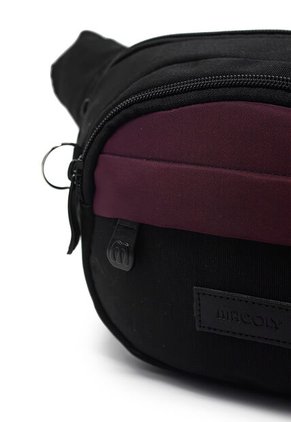 Canguro En Lona 252 Correa Corta Para Uso Riñonera Negro X Vino