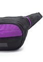 Canguro En Lona 252 Correa Corta Para Uso Riñonera Negro X Morado de Macoly