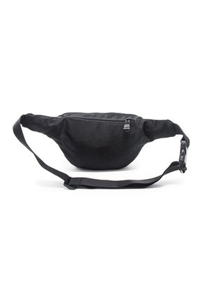 Canguro En Lona 252 Correa Corta Para Uso Riñonera Negro X Morado