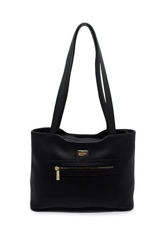 Bolso De Hombro Macoly 816 Oporto Negro Oro Macoly